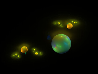Imaginatory fractal abstract background Image