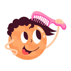 Hairdressing Flat Stickers

