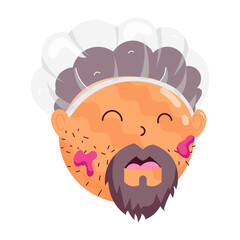  Self Grooming Flat Stickers
