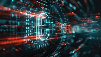 A computer screen displaying the letter G