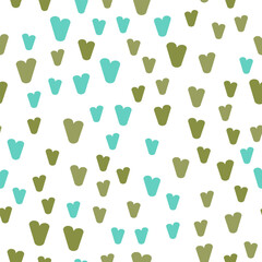 Cute seamless Pattern with hearts for print on fabric, gift wrap, web backgrounds, scrap booking, patchwork  Vector illustration Seamless pattern