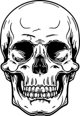 Skull clipart design illustration