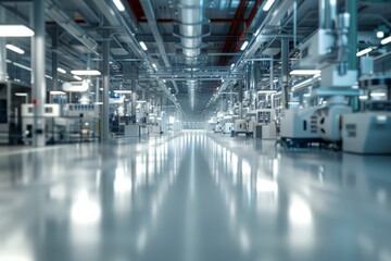 Fototapeta premium Modern Industrial Factory Interior