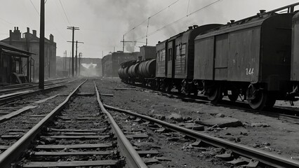 Obraz premium Coal train 1945
