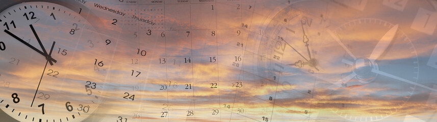 Clocks and calendars in sky