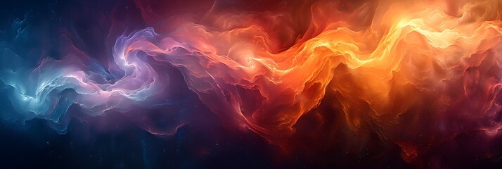 Fototapeta premium Transcendent Fusion Immerse yourself transcendent fusion of intersectionality futuristic abstract painting transcends conventional boundary Utilizing neural interface technology artwork dynamically