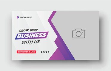 Fototapeta premium YouTube thumbnail for workshop promotion cover banner and products review video thumbnail 