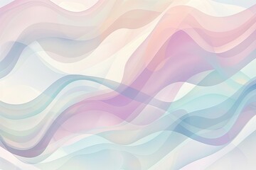 Soft wave patterns in light colors, creating a calming and cute background