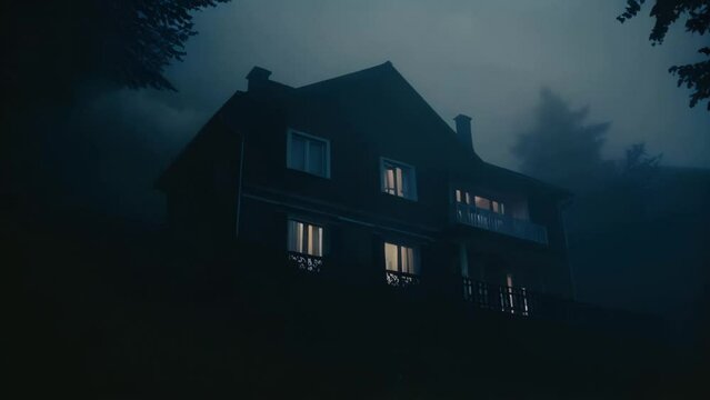 house in the night