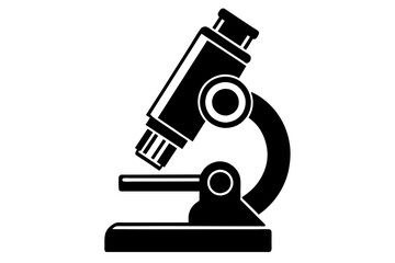 microscope silhouette vector illustration