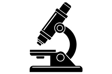 microscope silhouette vector illustration