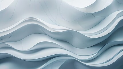 Obraz premium Gentle slate wave abstract pattern, cool and modern, isolated on a white backdrop