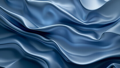 Fototapeta premium Abstract Liquid Design Smooth Blue Rubber Texture On Matte Plastic Shape Background