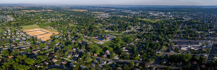 Aerial Panoramic View of North Lebanon Pennsylvania