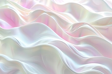 Obraz premium Soft wave patterns in light colors, creating a calming and cute background