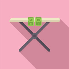 Symbolizing illegal financial operations, hiding cash, and the risks of financial crime