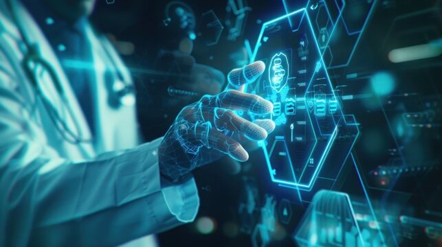 Doctor digital wireframe concept