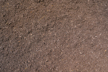 high angle view of mulch background in garden - Powered by Adobe