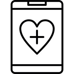 Obraz premium Health App icon