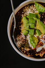 Sopa de tortilla azteca