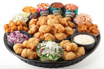 Assorted baked goods platter with croissants, pastries, and muffins, showcasing a delicious and diverse breakfast spread