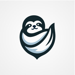 sloth icon design logo template © rifai_art