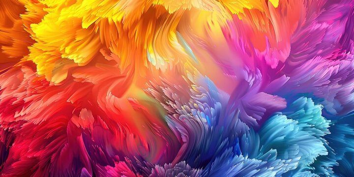 colorful rainbow of polychromatic colors