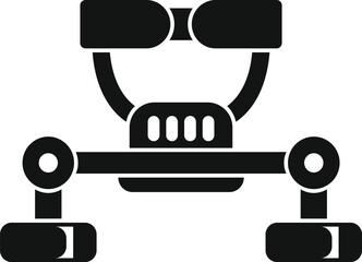 Futuristic metal detector machine for searching treasure, adventure, and exploration with advanced technology and sophisticated electronic equipment