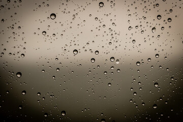 raindrops on th window