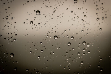 raindrops on th window