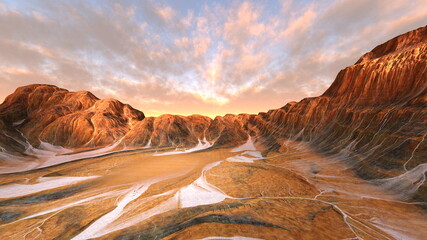 荒野　3DCGレンダリング