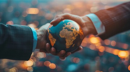 Global business ventures expand horizons through international CRM development, highlighting interconnected markets, diverse teams