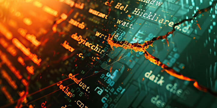The Hijacked Homepage: A defaced website, featuring a message written in broken HTML and images of distorted code
