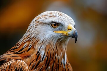Fototapeta premium Gorgeous Red Kite portrait Wales national symbol and bird