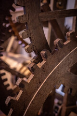 Ancient  clockwork  mechanism and gears