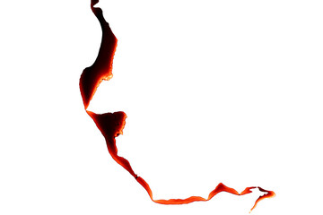 burning paper, glowing edge of paper