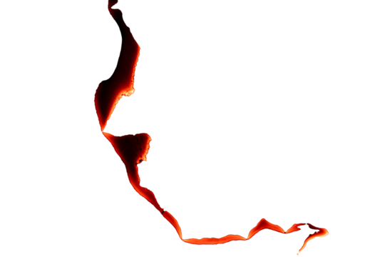 burning paper, glowing edge of paper