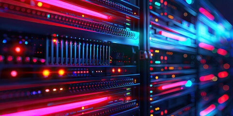 The Firewall's Last Stand: A network security center, defending against relentless cyber attacks.