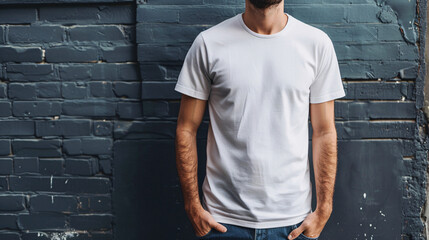 man in a white shirt