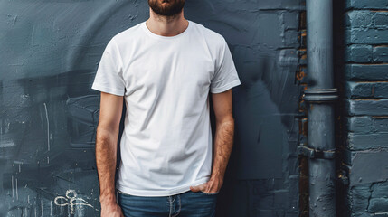 man in a white shirt
