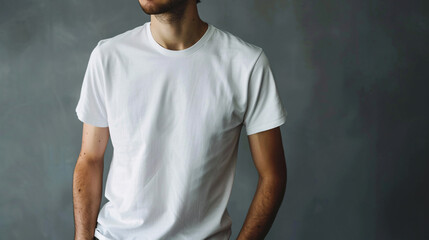 man in a white shirt