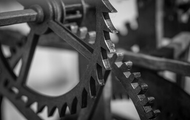 Ancient  clockwork  mechanism and gears