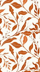 Minimalist flowers pattern inspired elegant floral elements with clean lines and subtle details, generated with AI