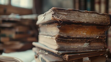 A stack of old books sparking memories of past adventures and travels