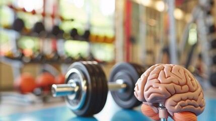 A chart showing the correlation between physical exercise and improved brain function