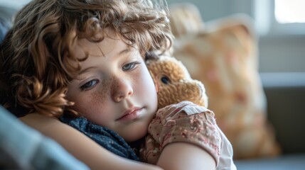 A person with ADHD being comforted by their therapy doll during a moment of overstimulation