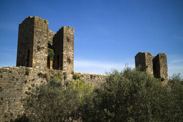 Monteriggioni, Tuscany, Italy.