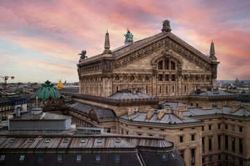 Some buildings in Paris.