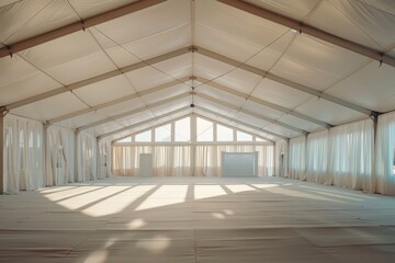 Spacious tent for events like conferences weddings and parties