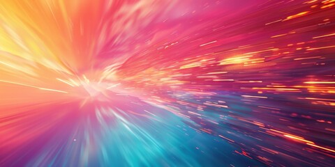 Obraz premium Abstract Space Travel at the Speed of Light
